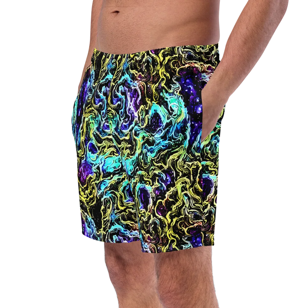 Nightwave Marble on Swim Trunks — Left Front