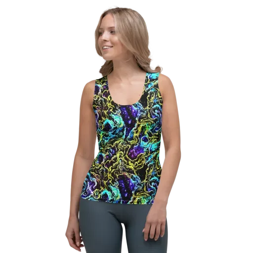 Nightwave Marble on a Women's Tank Top