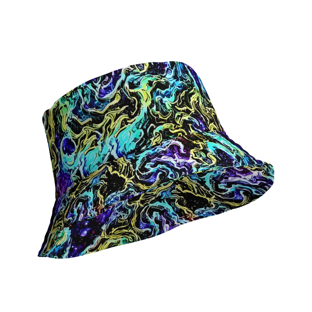 Nightwave Marble on Reversible Bucket Hat — Product details Outside