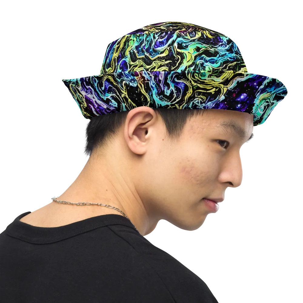 Nightwave Marble on Reversible Bucket Hat — Right Outside