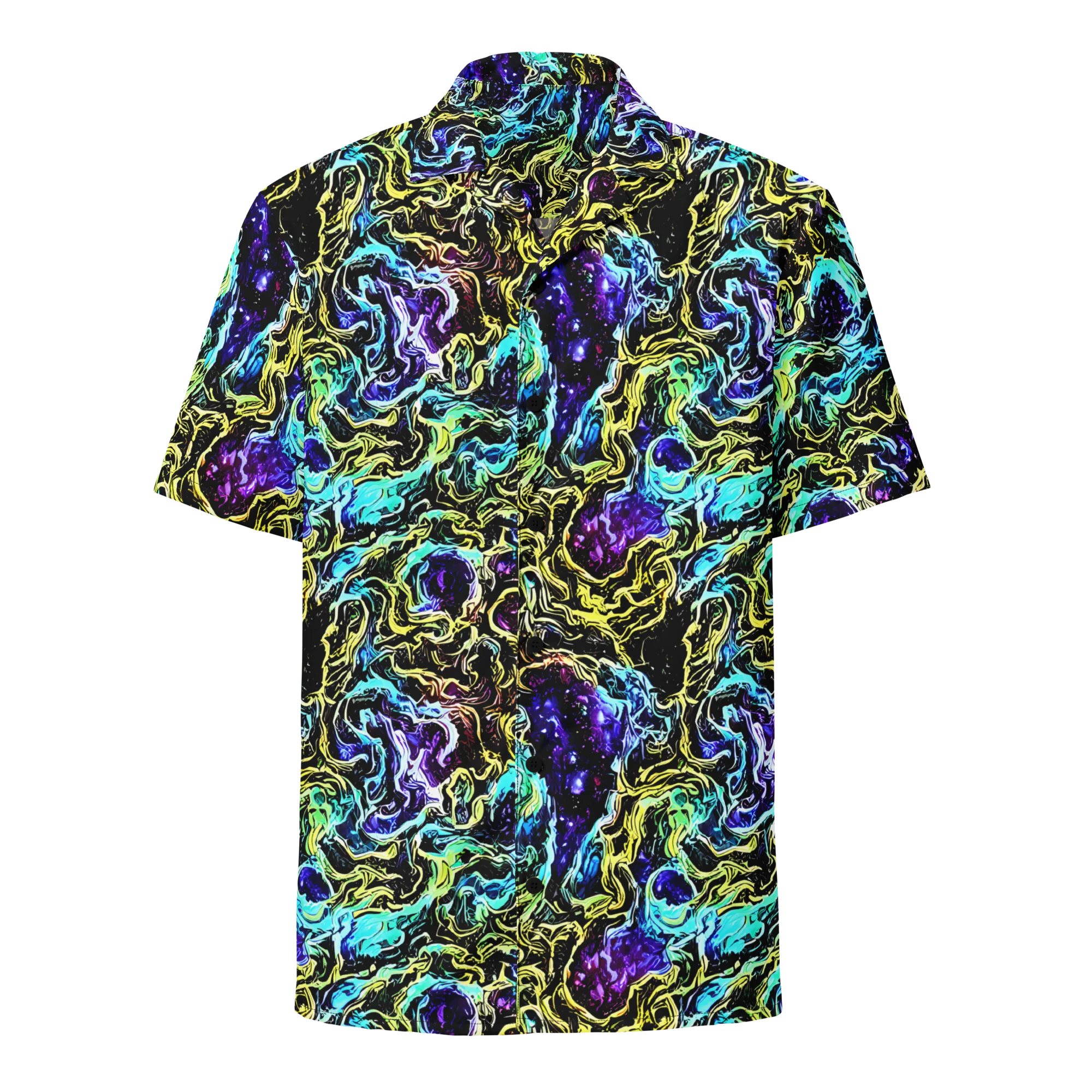 Nightwave Marble on Button Shirt — Front
