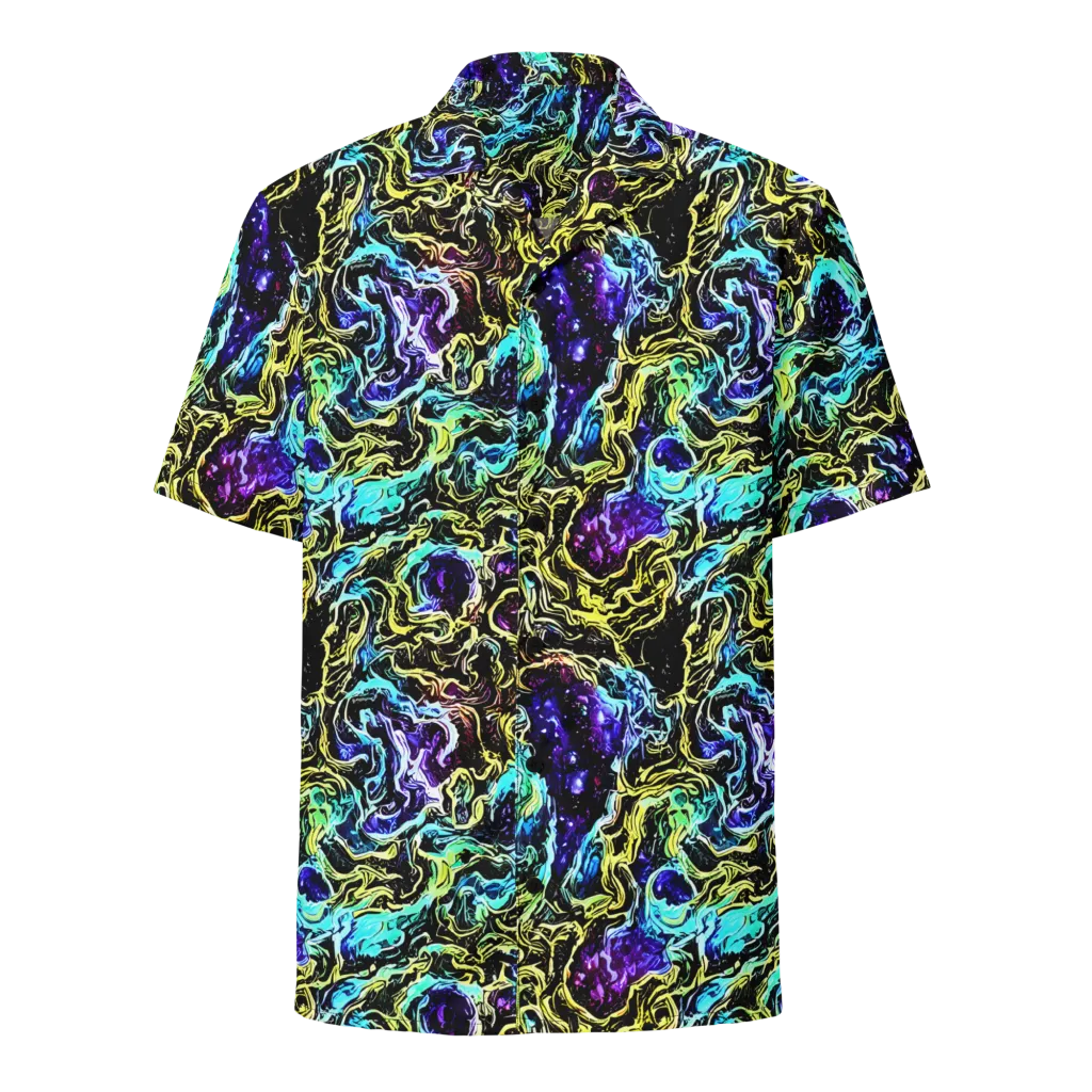 Nightwave Marble on Button Shirt — Front