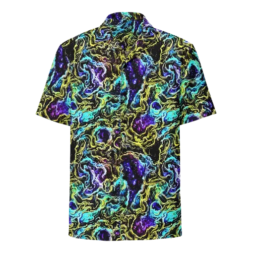Nightwave Marble on a Button Shirt