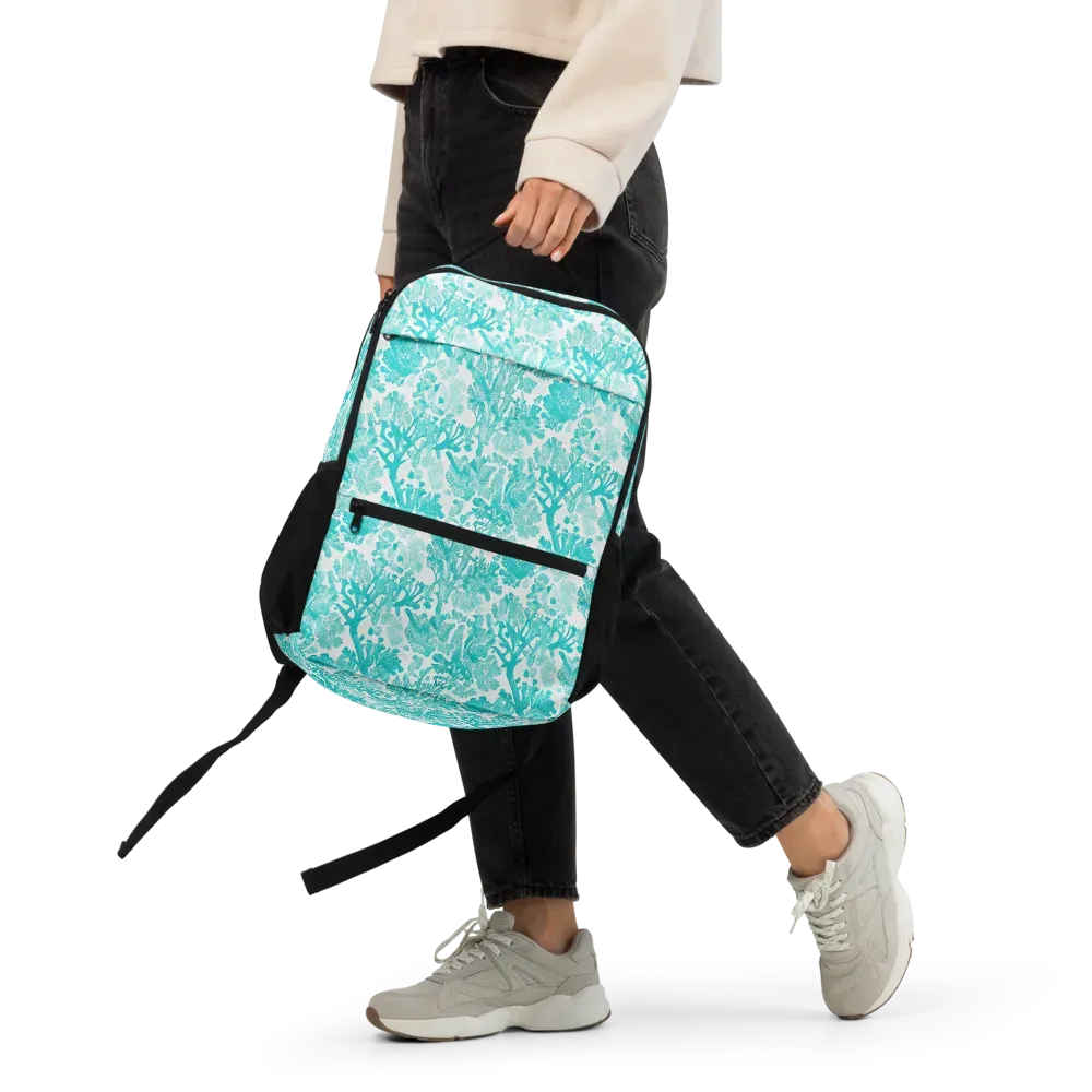 Turquoise Tangle on Utility Backpack — Front