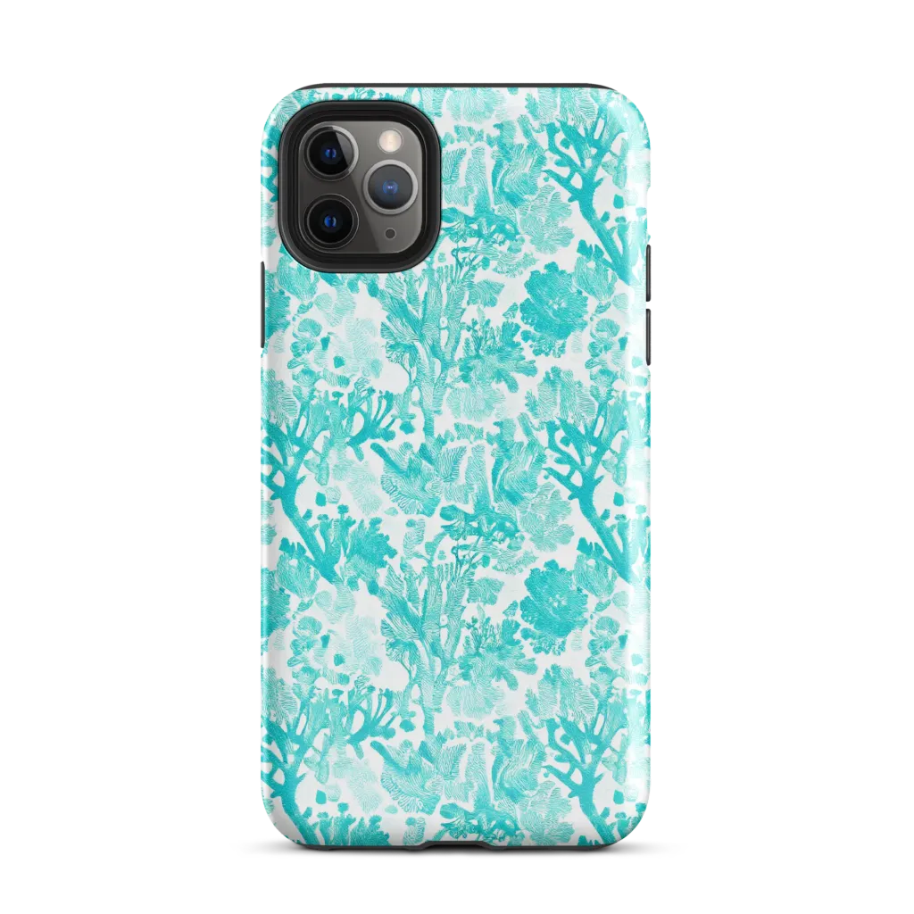 Turquoise Tangle on Tough Case for iPhone® — Front