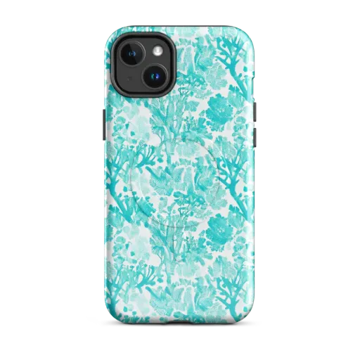 Turquoise Tangle on a MagSafe Tough Case for iPhone®