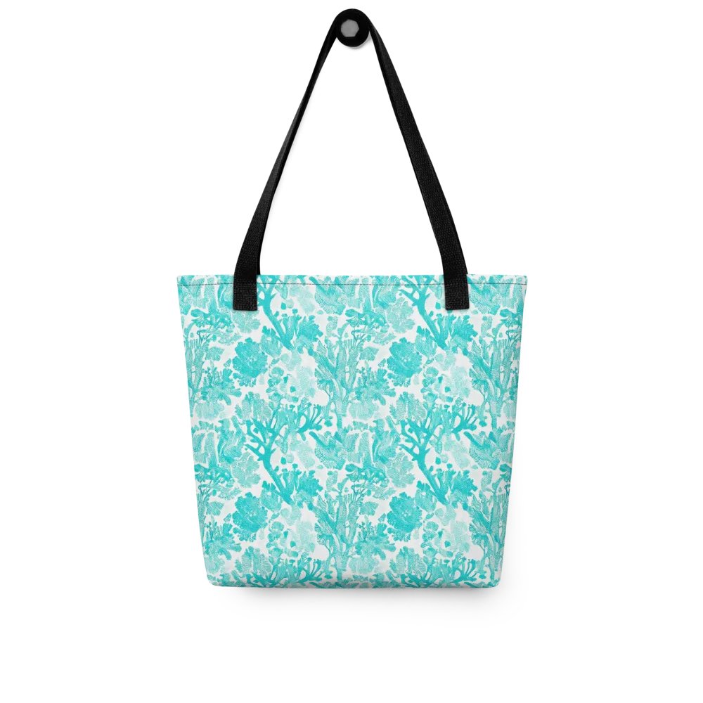 Turquoise Tangle on Tote Bag — Front