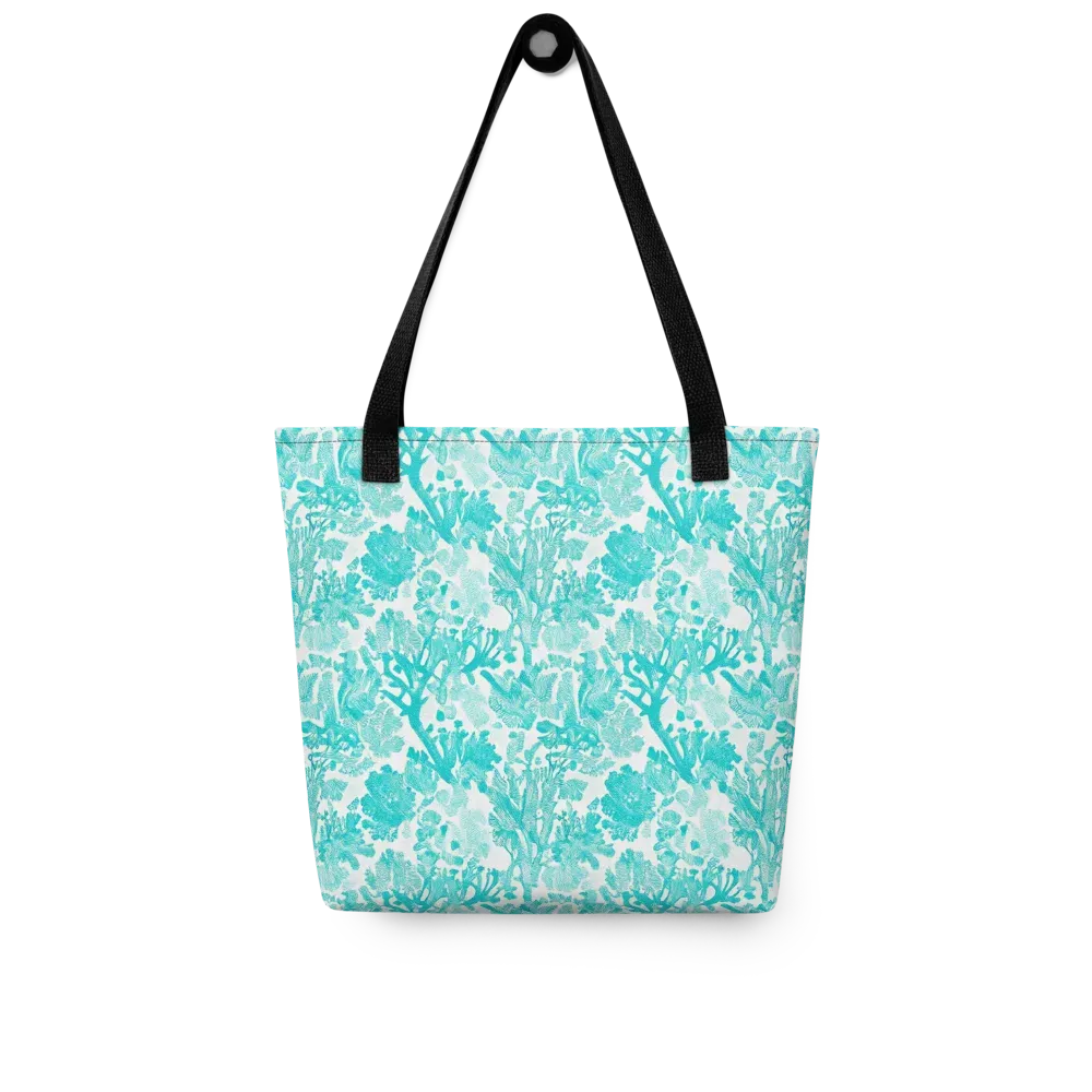 Turquoise Tangle on Tote Bag — Front