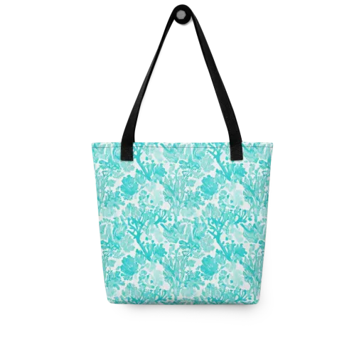 Turquoise Tangle on a Tote Bag