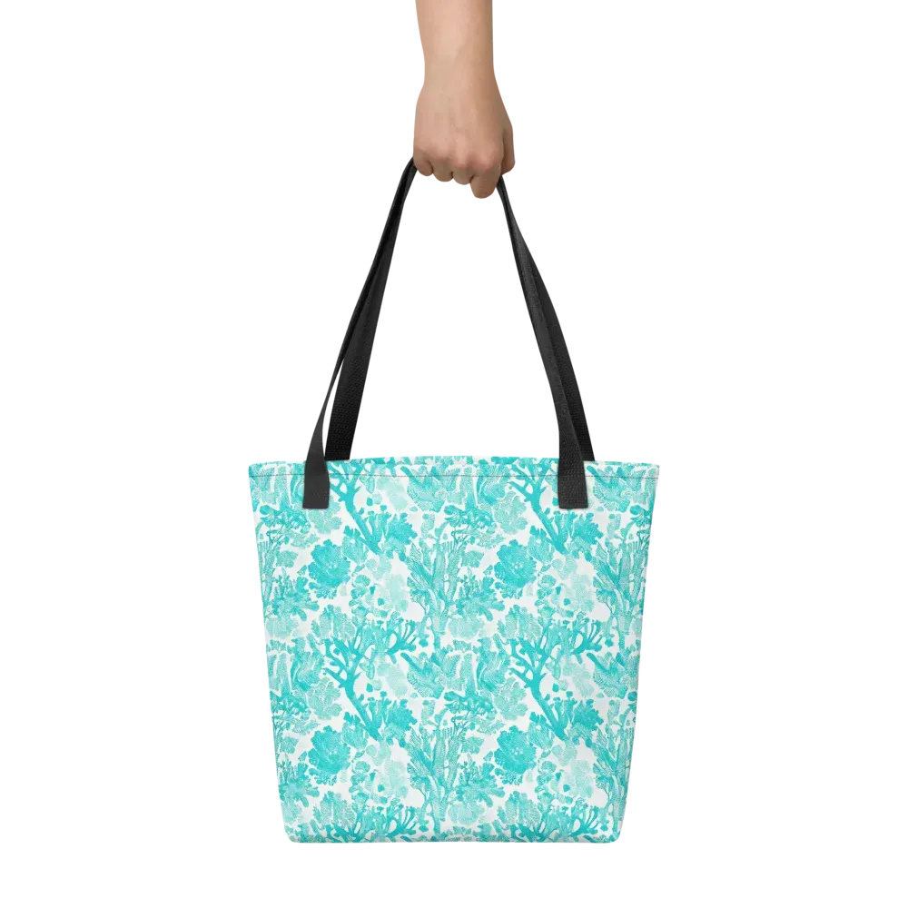 Turquoise Tangle on Tote Bag — Front