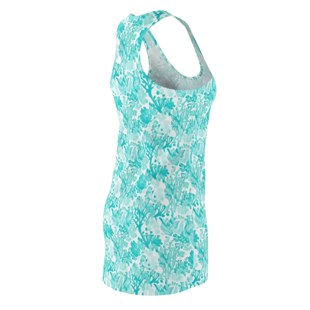 Turquoise Tangle on Racerback Dress — Back Side