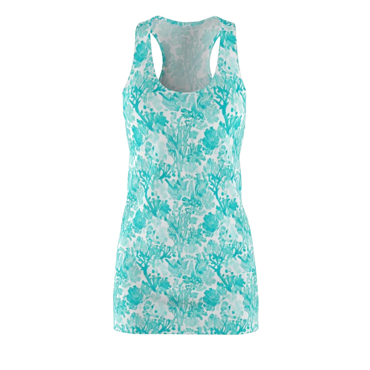 Turquoise Tangle on Racerback Dress — Front