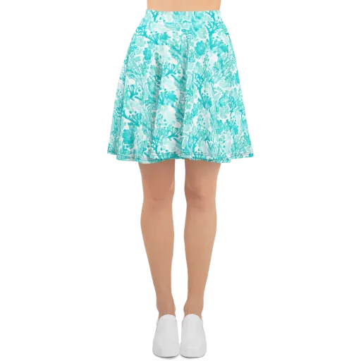 Turquoise Tangle on a Skater Skirt