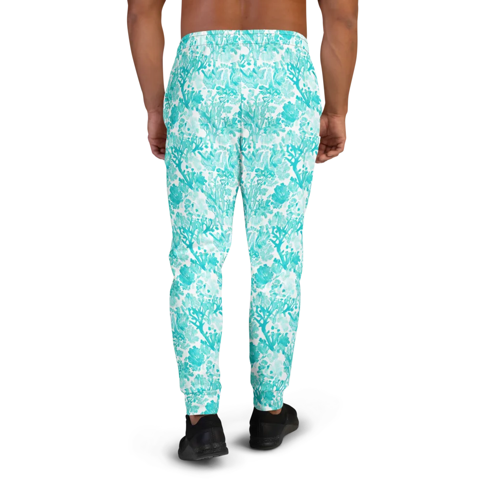 Turquoise Tangle on Men's Joggers — Back