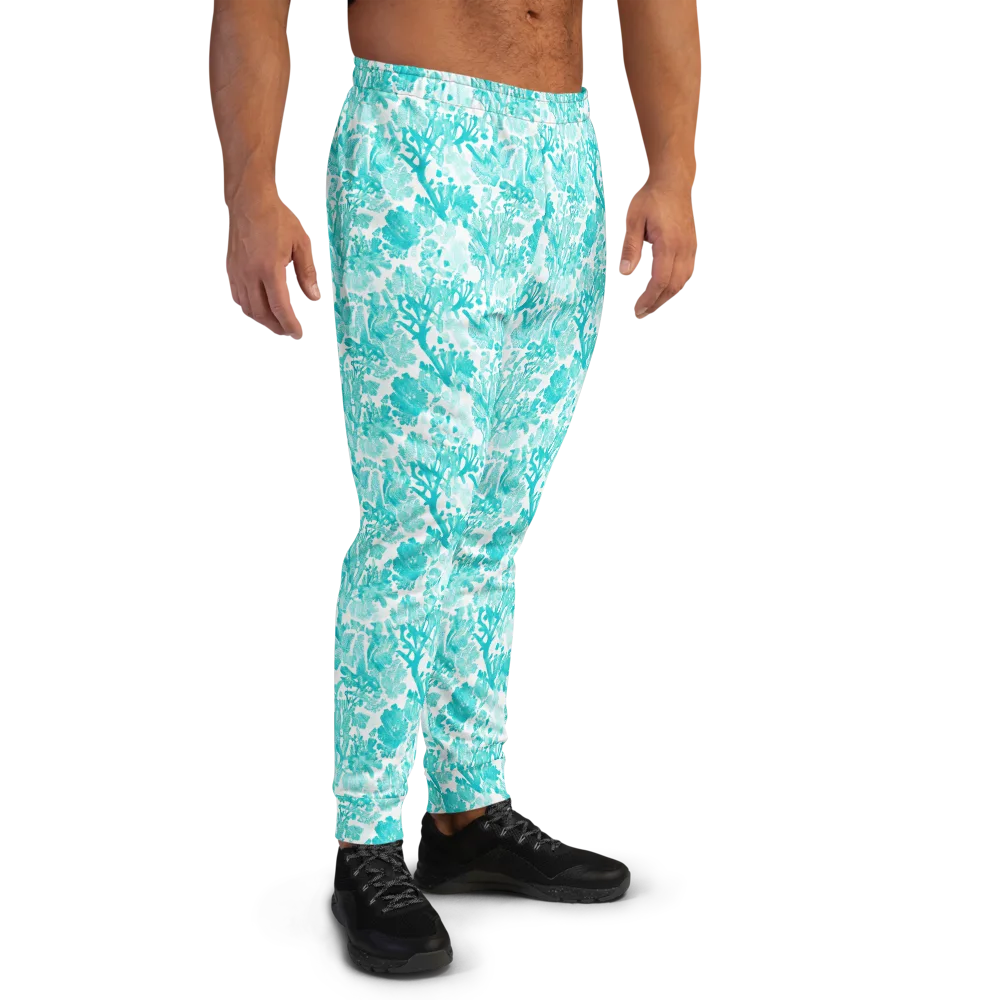 Turquoise Tangle on Men's Joggers — Right