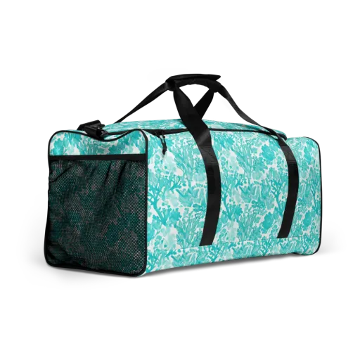 Turquoise Tangle on a Duffle Bag