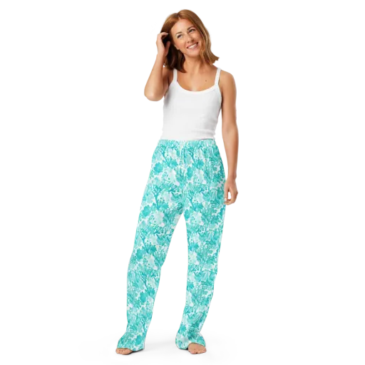 Turquoise Tangle on a Women's Pajama Pants