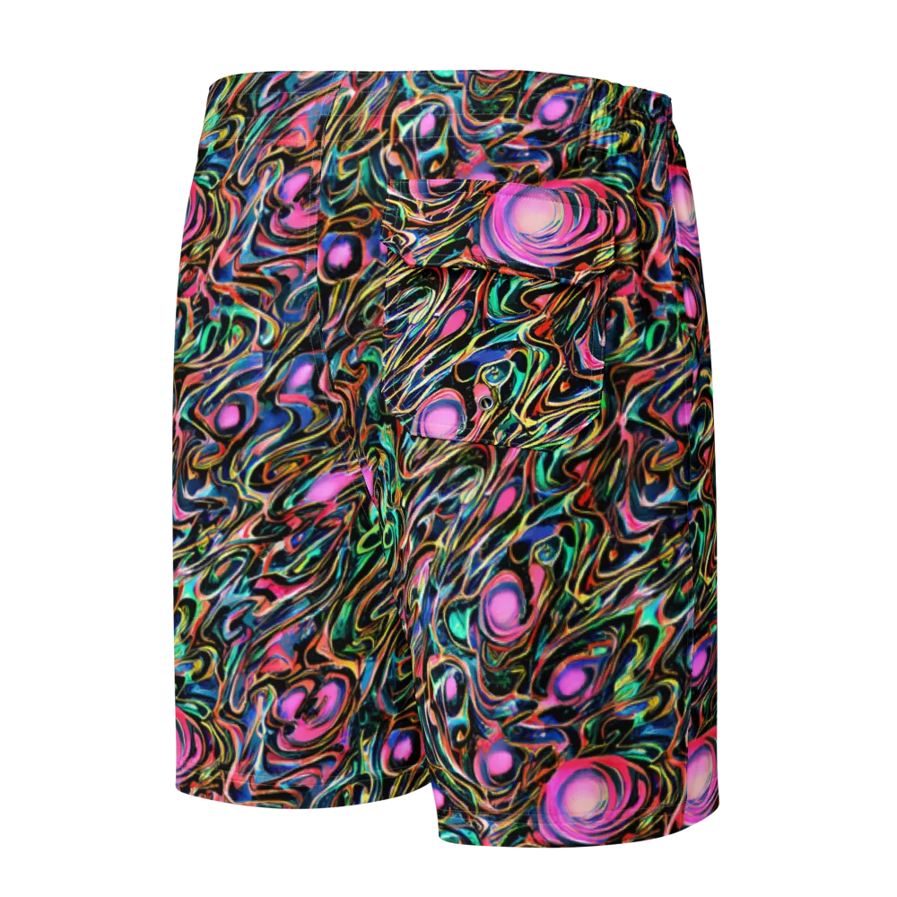 Molten Neon on Men's Board Shorts — Back