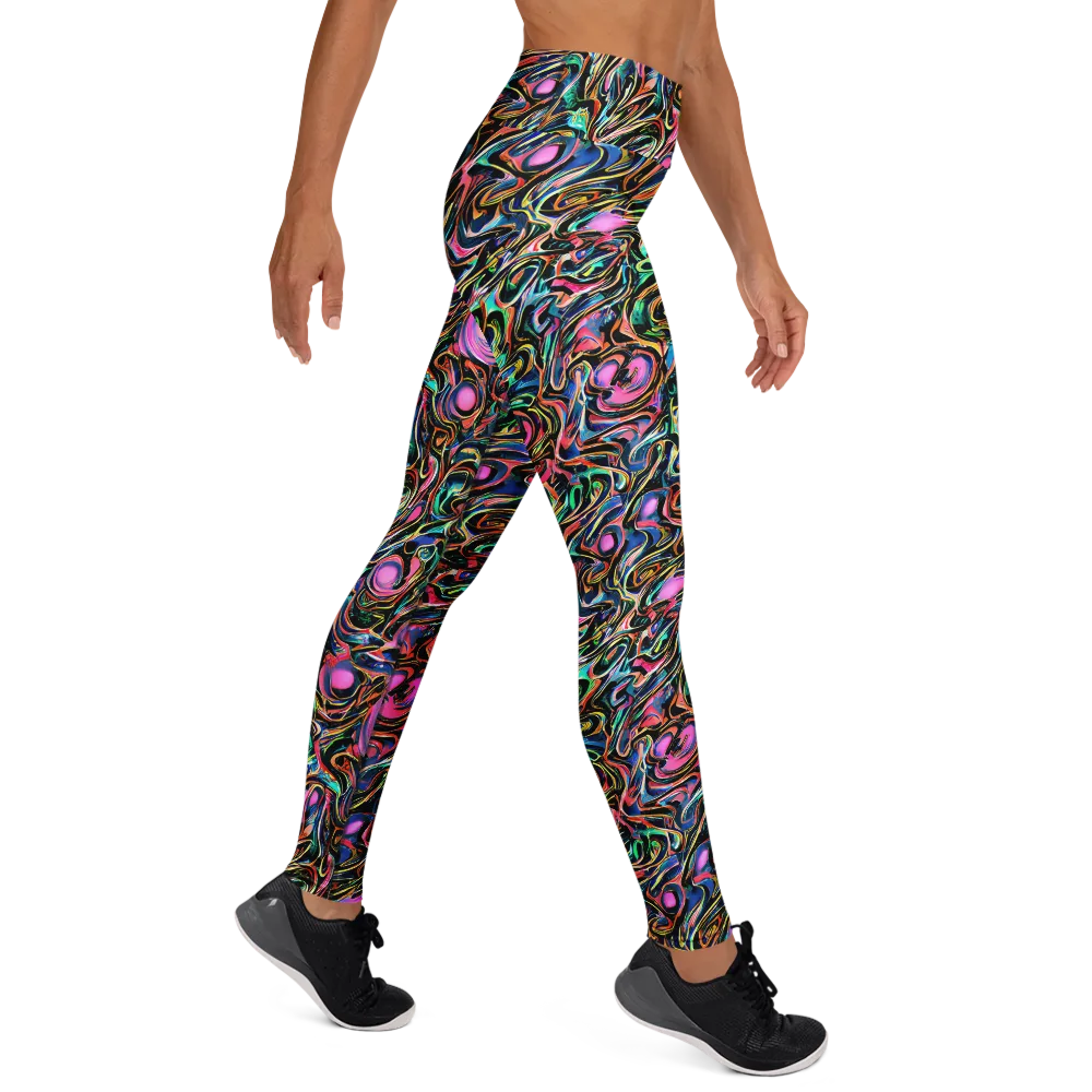 Molten Neon on Yoga Leggings — Right