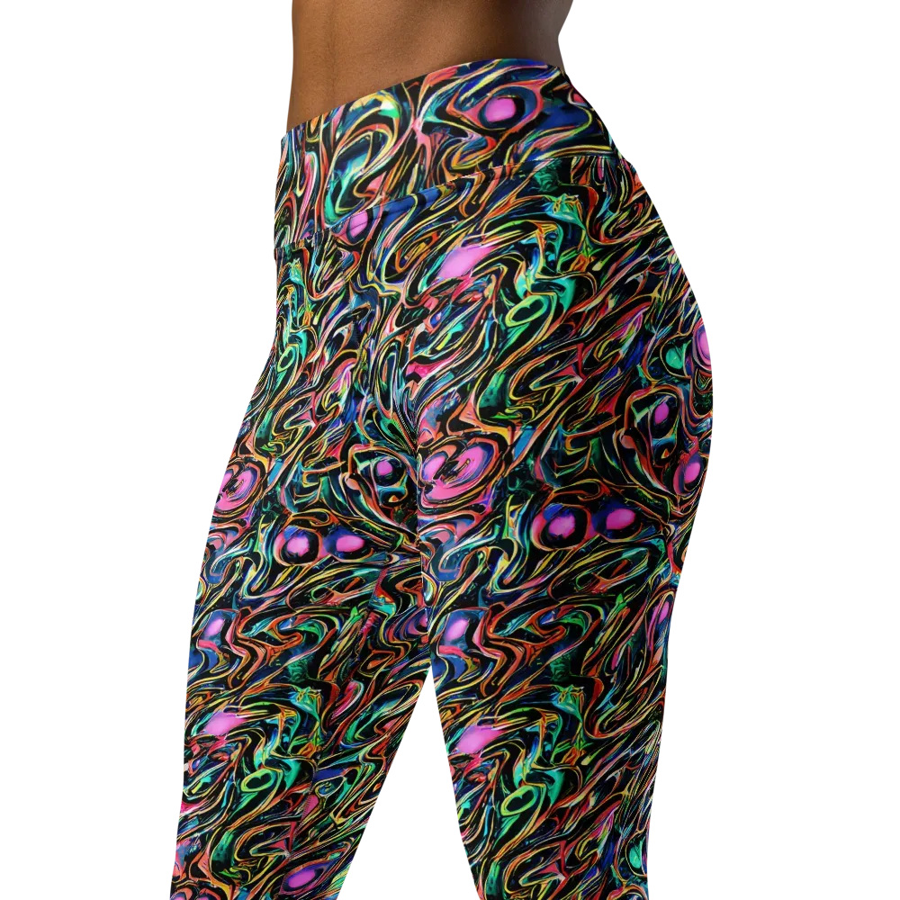 Molten Neon on Yoga Leggings — Left Front