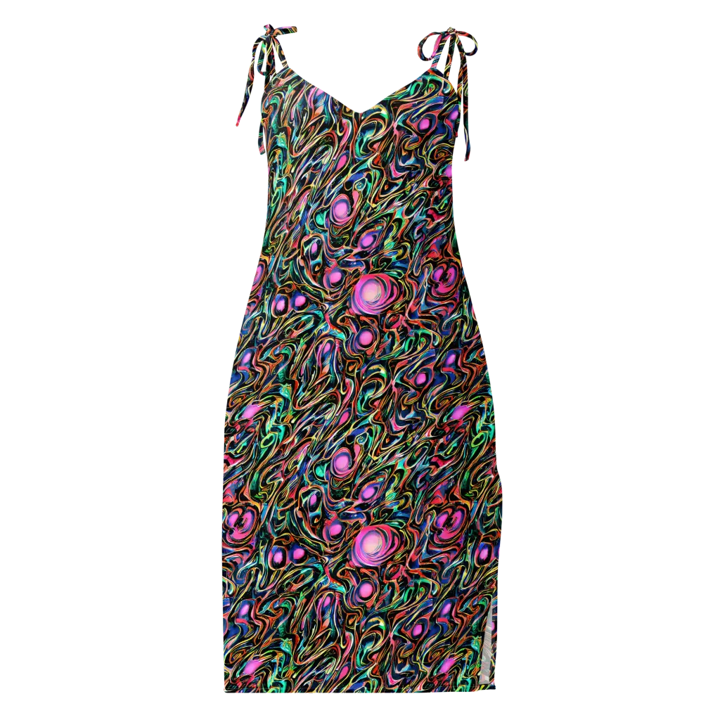 Molten Neon on Slip Dress — Front