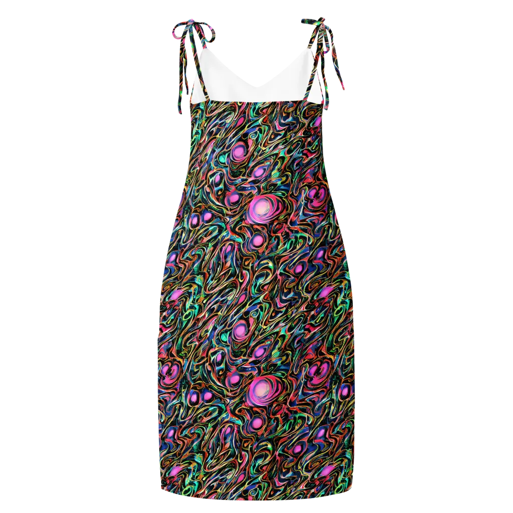 Molten Neon on Slip Dress — Back