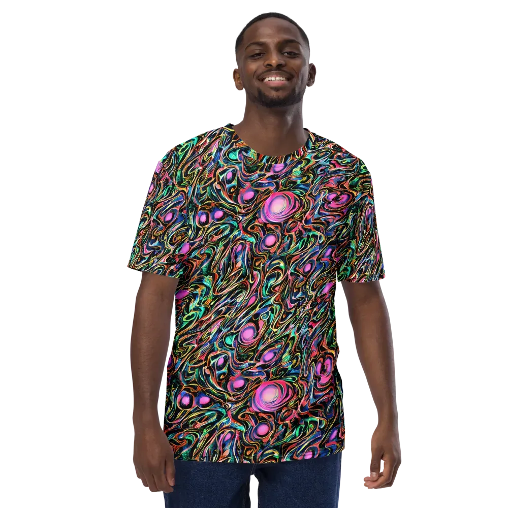 Molten Neon on Men's Crew Neck T-Shirt — Front
