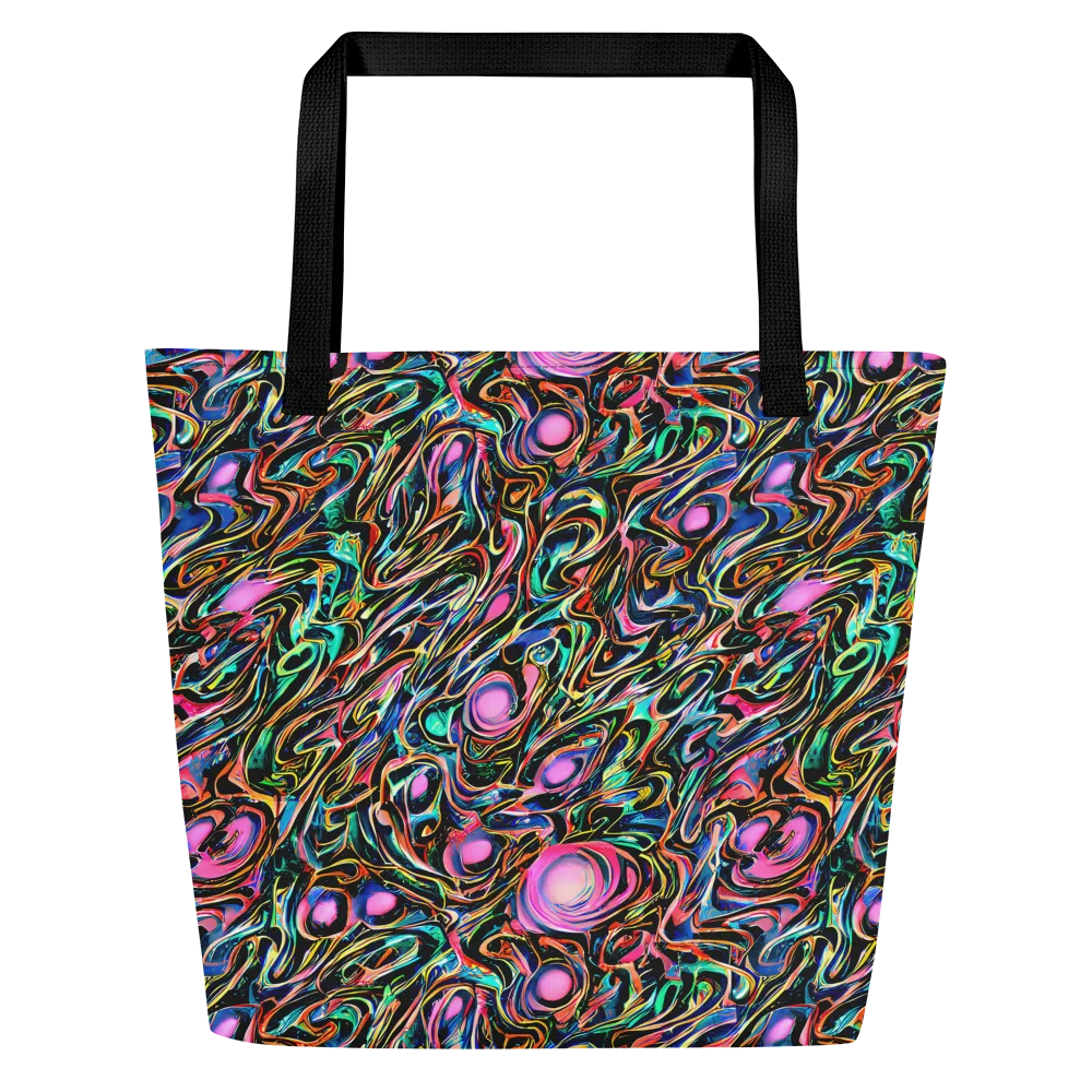 Molten Neon on Large Tote Bag W/ Pocket — Front