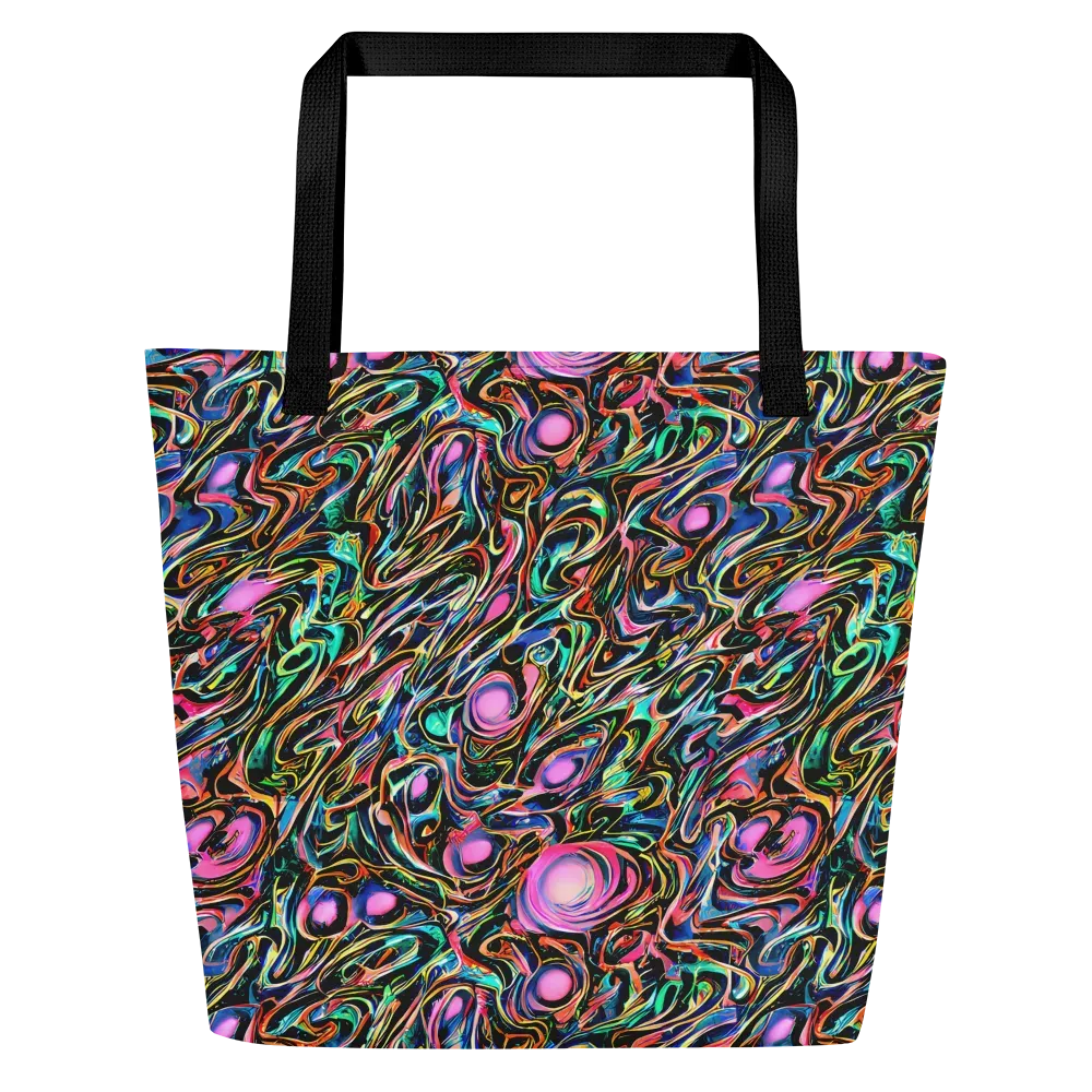 Molten Neon on Large Tote Bag W/ Pocket — Front