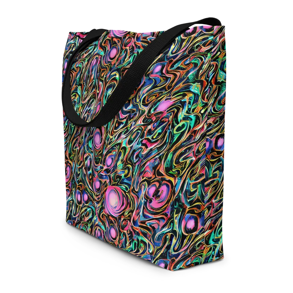 Molten Neon on Large Tote Bag W/ Pocket — Front