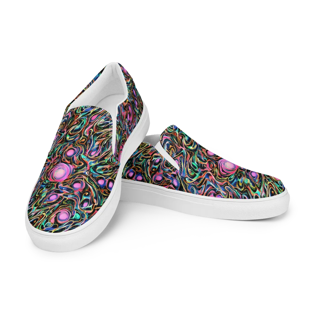 Molten Neon on Women's Slip-On Canvas Shoes — Left Front