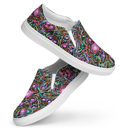 Molten Neon on a Women's Slip-On Canvas Shoes