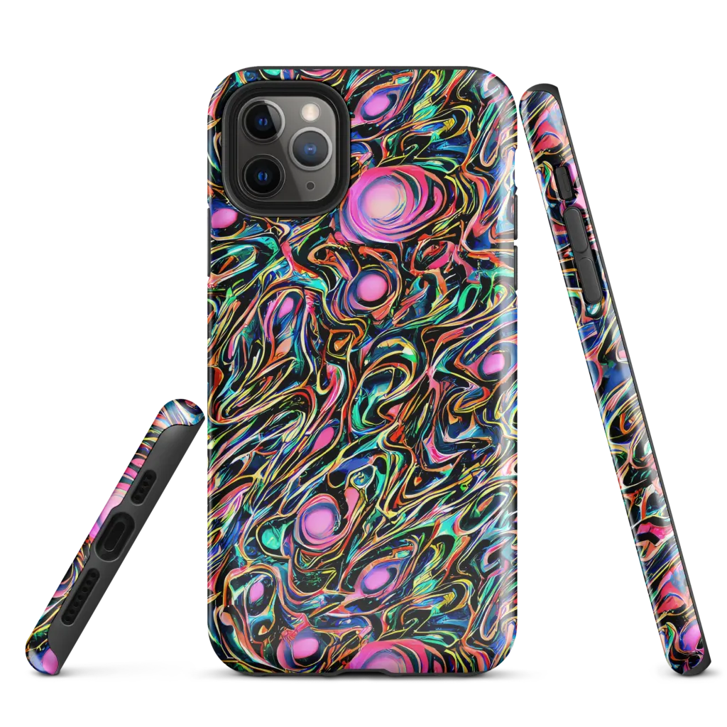 Molten Neon on Tough Case for iPhone® — Front