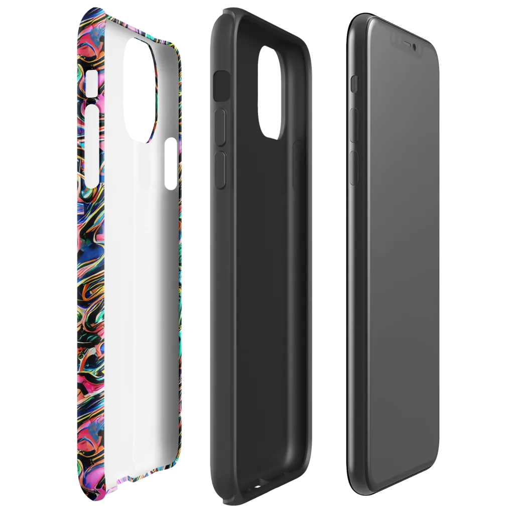 Molten Neon on Tough Case for iPhone® — Right