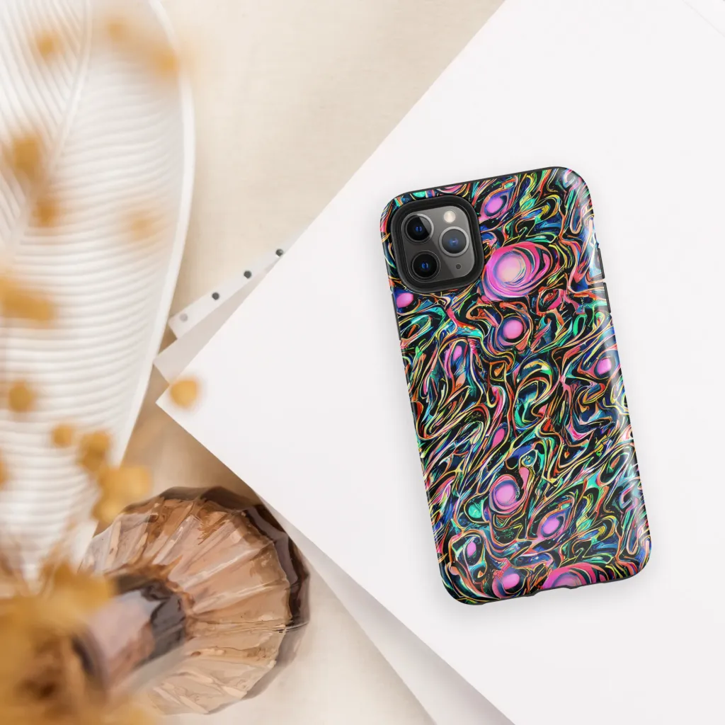 Molten Neon on Tough Case for iPhone® — Front