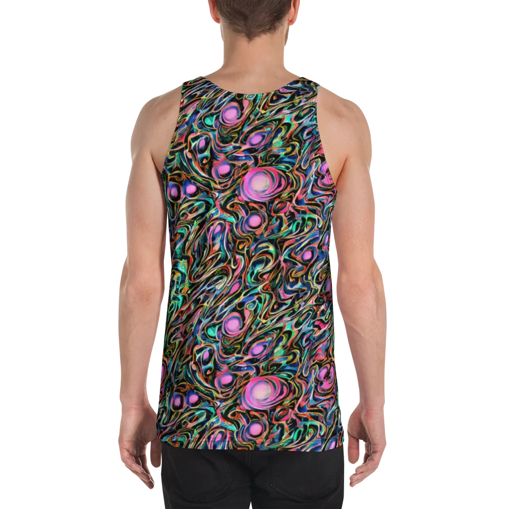 Molten Neon on Men's Tank Top — Back