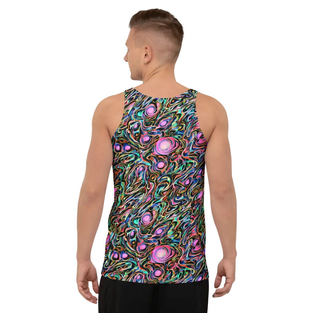Molten Neon on Men's Tank Top — Back