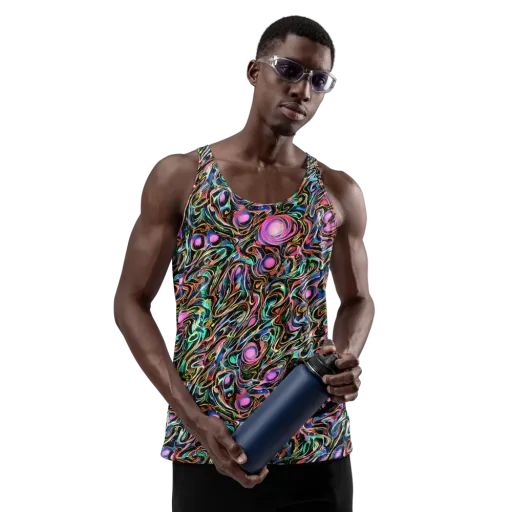 Molten Neon on a Men's Tank Top
