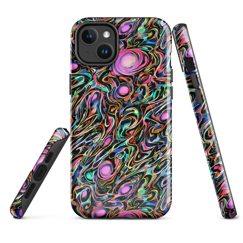 Molten Neon on MagSafe Tough Case for iPhone® — Front