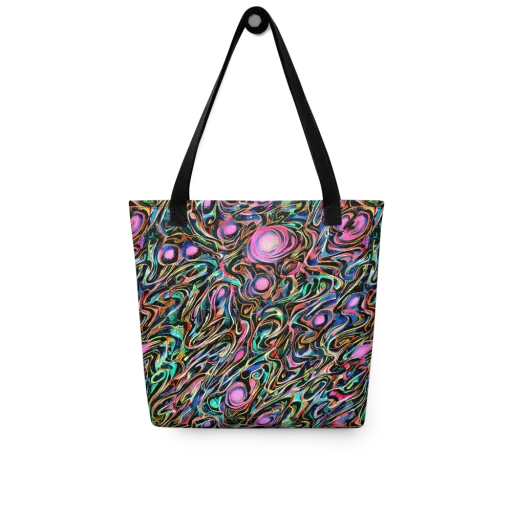 Molten Neon on a Tote Bag