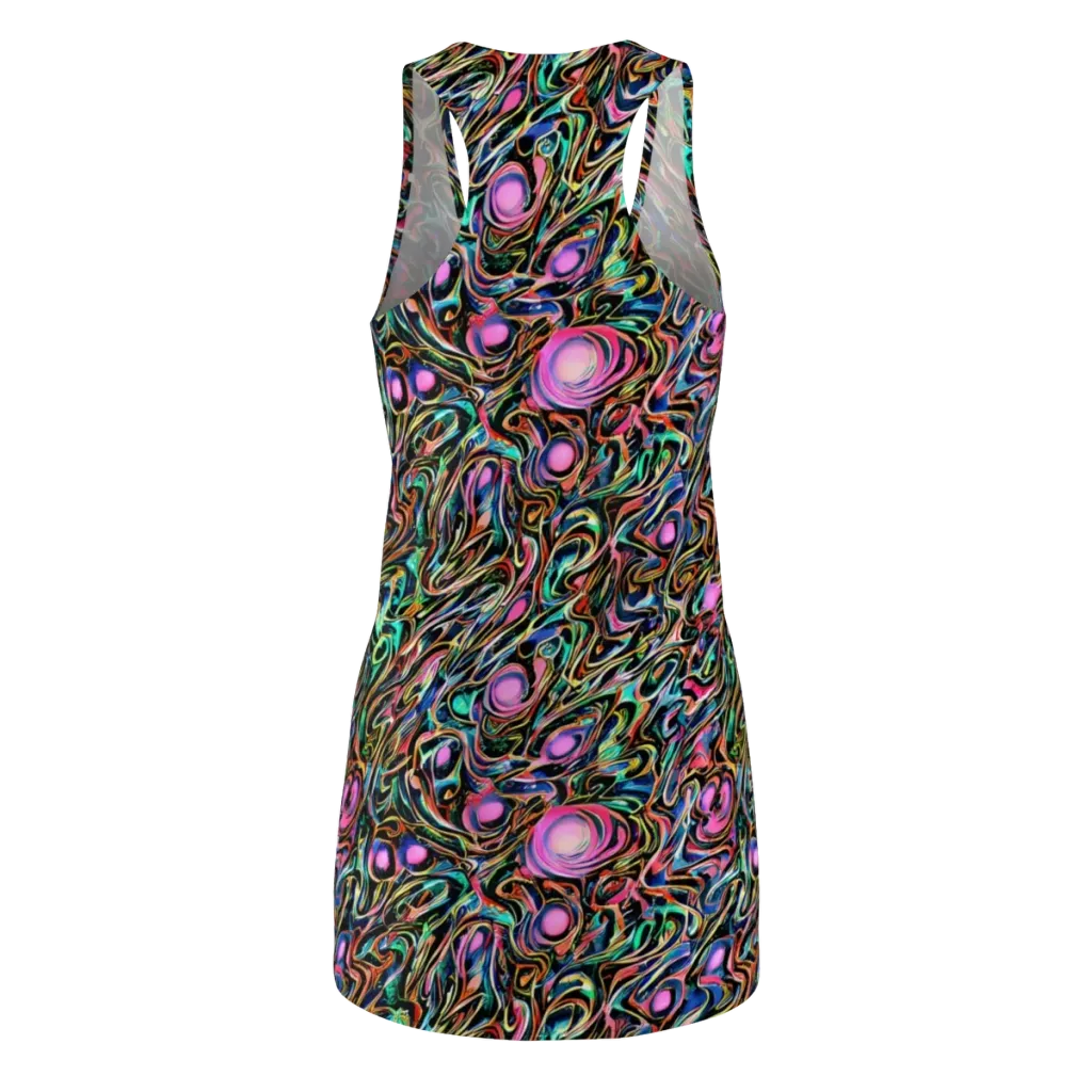 Molten Neon on Racerback Dress — Back