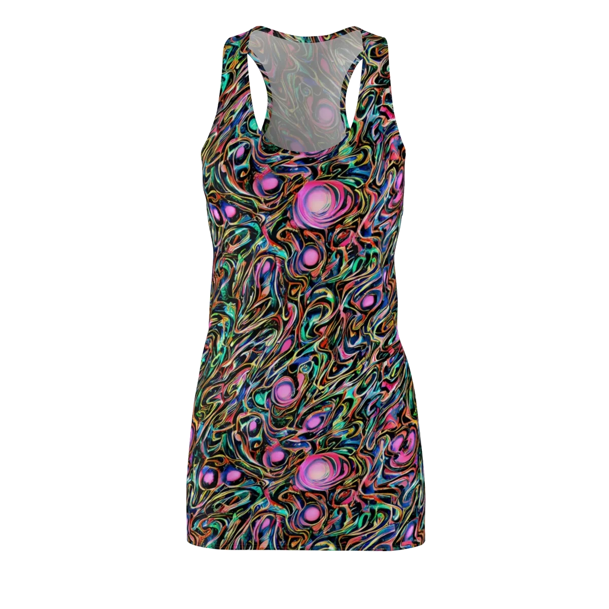 Molten Neon on Racerback Dress — Front