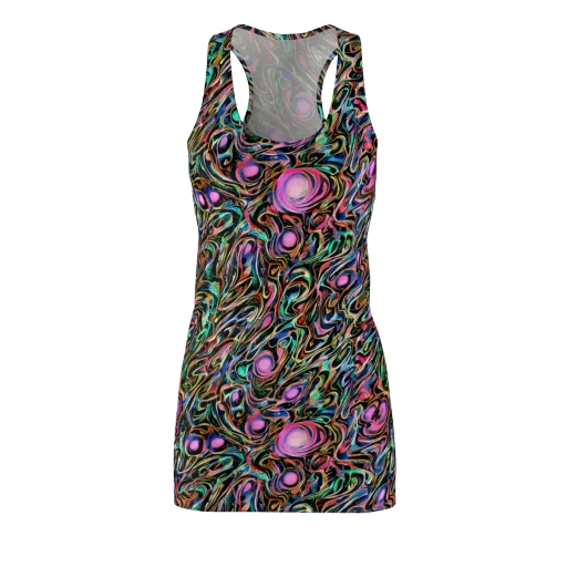 Molten Neon on a Racerback Dress