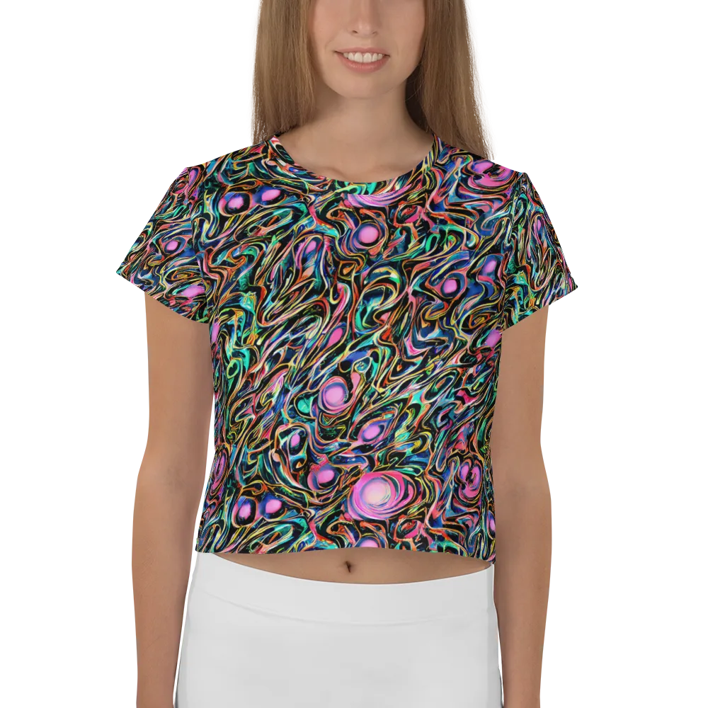Molten Neon on Crop Tee — Front