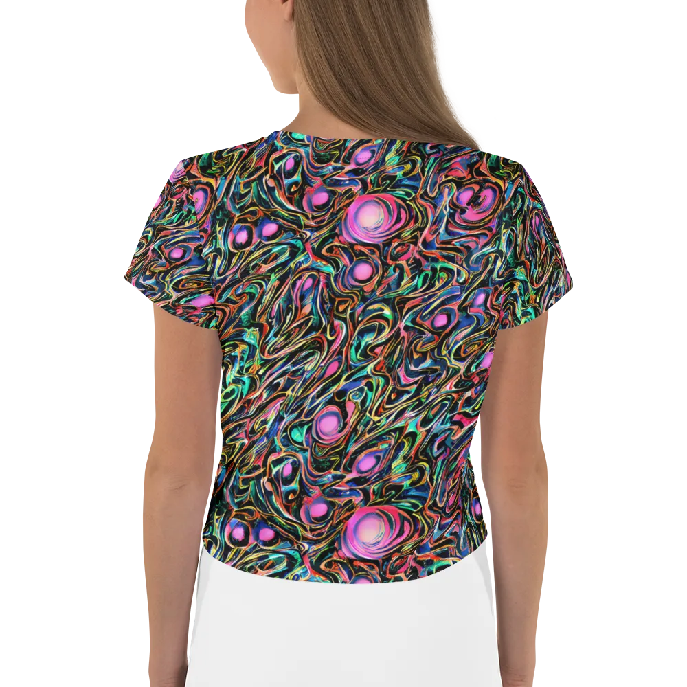 Molten Neon on Crop Tee — Back