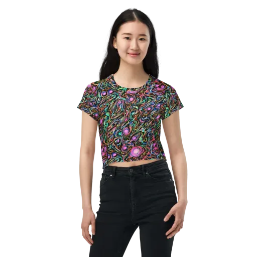 Molten Neon on a Crop Tee