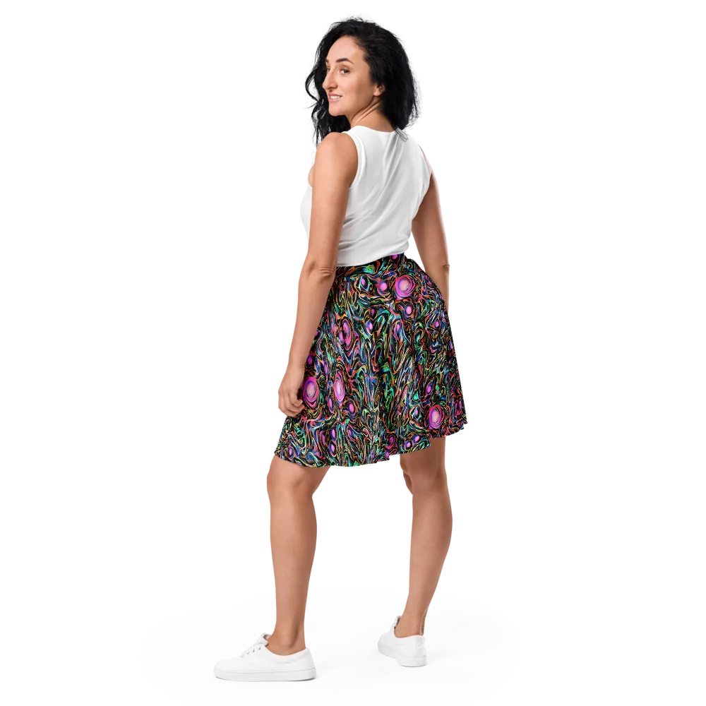 Molten Neon on Skater Skirt — Back