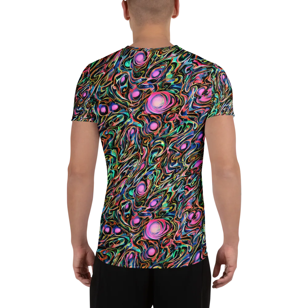 Molten Neon on Men's Athletic T-Shirt — Back