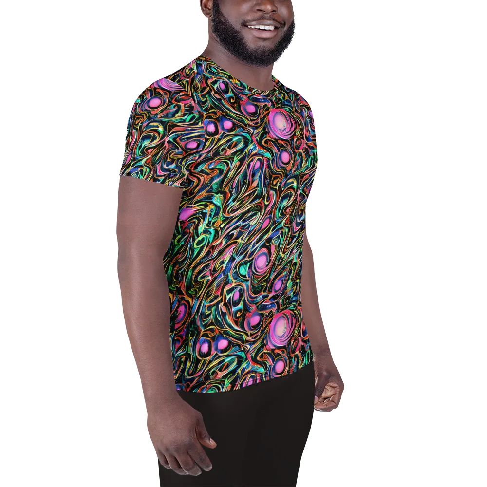 Molten Neon on Men's Athletic T-Shirt — Right
