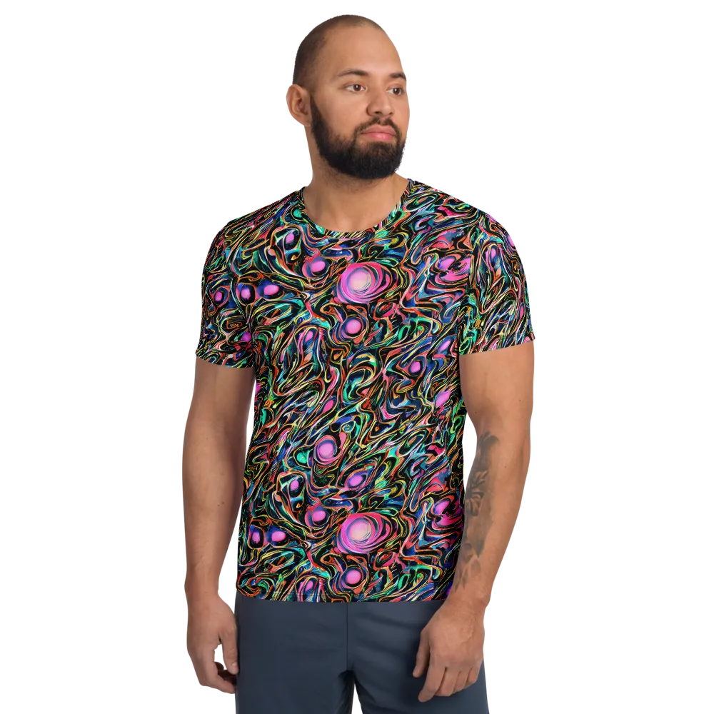 Molten Neon on Men's Athletic T-Shirt — Front